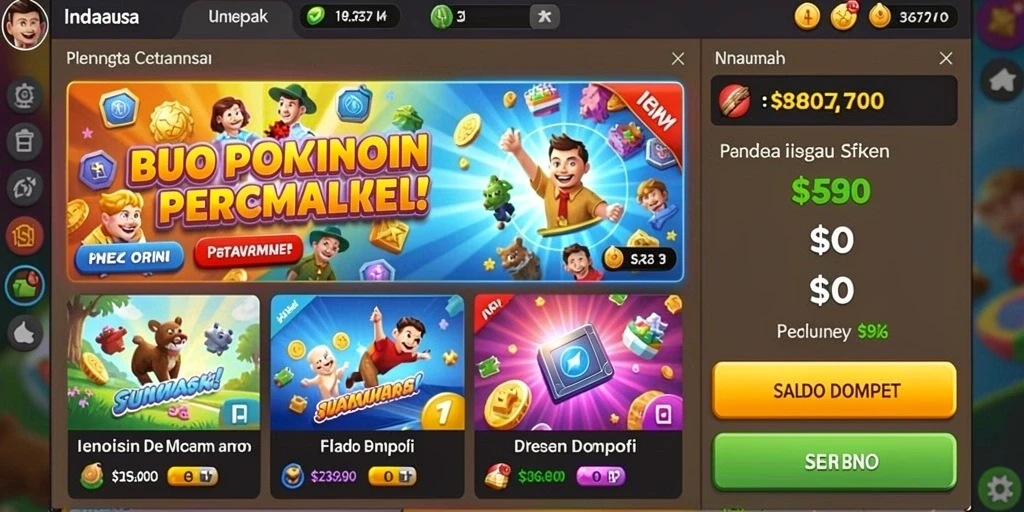 Screenshot menunjukkan karakter utama di tengah pertempuran epik.