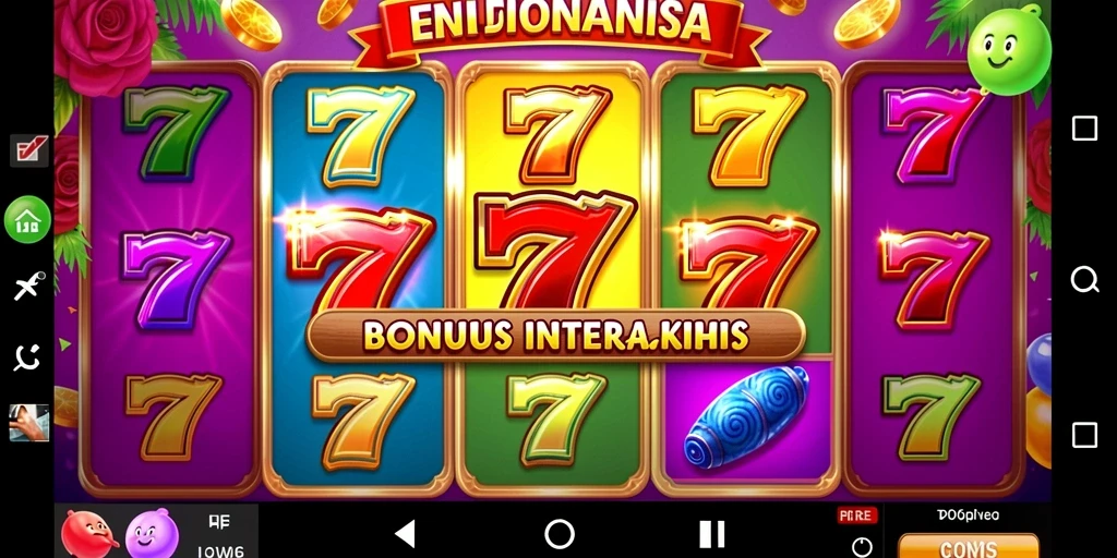 Tampilan awal permainan yang menarik dan penuh warna.