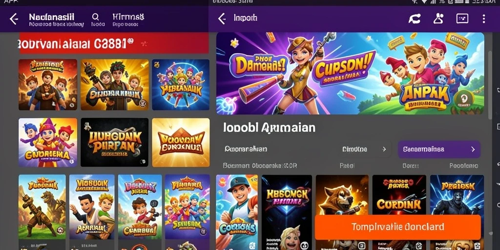 Tampilan antarmuka LUCKYBEST yang menarik dan intuitif.