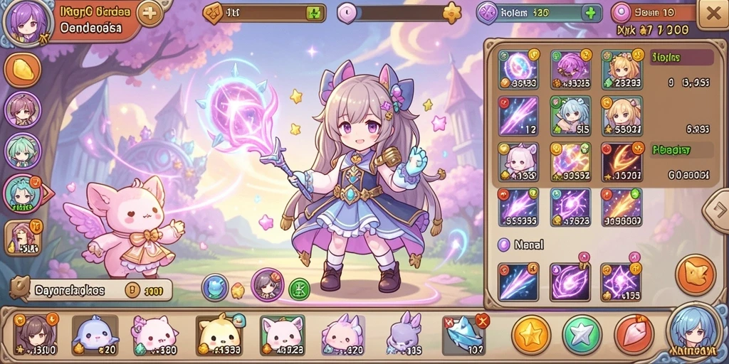 Screenshot menunjukkan tampilan menu permainan yang menarik.